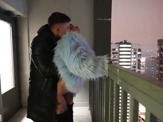 SPONTANEOUS SEX WITH A STRANGER IN AN ELEVATOR, ON A PUBLIC BALCONY, IN THE ENTRANCE