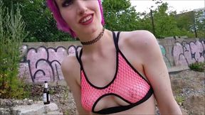 Pink Boobs In Public