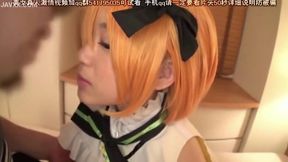 Naughty cosplay babe gets wild in bed