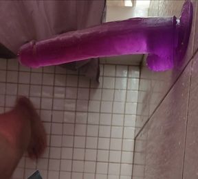 Purple Shower Toy in My Thicc Booty