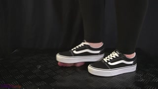 Vans Girl Hard Stomping, Full Weight Trampling - Trample, Bootjob, Ballbusting, CBT, Shoejob, Stomp