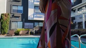 Colorful Cover Up Full Body Flex Poolside High Heels