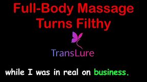 full-body massage turns filthy: her secret cock slips out & claims me - english audio sex story