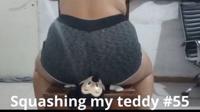 Squashing my teddy #55