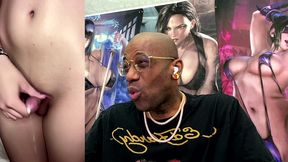 beautiful big breast transgender cosplay cat girl with a small cock cums for us, ai generated