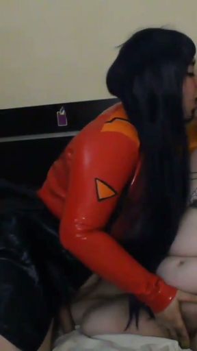 Misato and Asuka have sex!   Clip 1