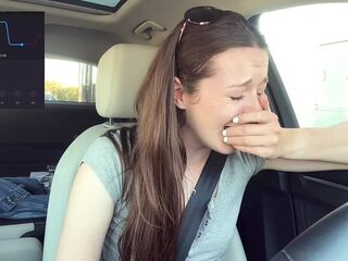 Cumming embarassingly Hard in a Starbucks Drive Thru (lush Control Part two)