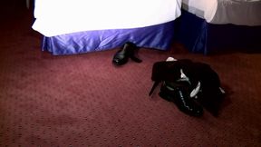 Blonde Bombshell in Tight Leather Dress Gets Fucked Hard and Begs for More - Deutsche Sex Stars Edition