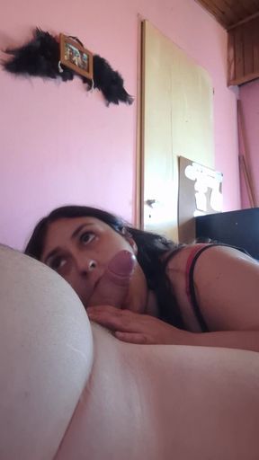 bbw latina gives me amazing blowjob and tittyjob