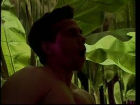 Hot MILF rides two guys simultaneously then they cum all over her