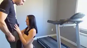 Home Made Workout Wife Fucks On Treadmill - Darkhaired Babe