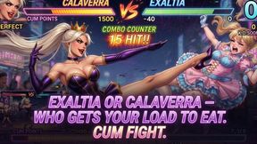 Exaltia or Calaverra – Who Gets Your Load to Eat. Cum Fight