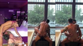 bareback doggystyle & cum in mouth