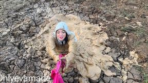 Stuck In Thick Mud Rainwear Destruction