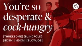 Daring maid surprises with a 3some and deepthroat
