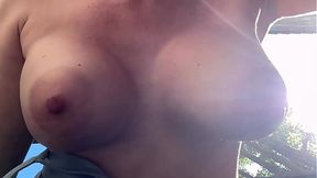Big Tits Milf Artemisia Love Hot Big Boobs Bouncing Bottom POV outdoor Sesh