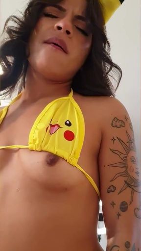 Michy Perez Pikachu Cosplay Blowjob &amp; Pussy Fuck! Cute Mikachu Sucks Luc Berus POV then Gets Pounded   Clip 1