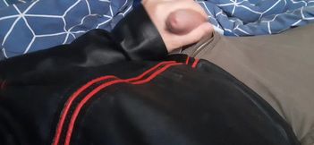 Edging in Red and Black Leather Jacket