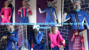 Invisible Neoprene Spy Agent BUFFED in Cum by 14 Horny Recruits! Wetsuit Libido Overload + Shower Orgasms - MP4 720