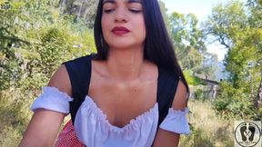 ana spears 4k little red riding hood gasoline chainsaw teasing you