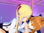 3Way with Girls Frontline Springfield and Virtual Youtuber Rion Takamiya