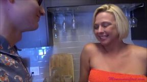 Stepmom & Stepson get frisky while stepdad's away with some beach fun