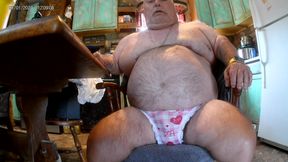 Mark Fletcher wearing sexy panties edging my cock and eating my cum
