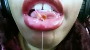 giantess - Drool Dominion: Submerged in Her Saliva, goddess worship, shrinking fetish, female domination  1080 smaller