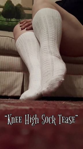 Knee High Sock Tease