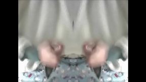 my bate jizz cock pants cum on glas