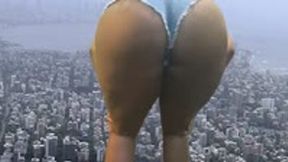 Giantess special effects - Giantess MXDomonion Walks though TinyTown while a helpless teenie Bounces around in her Pocket, female domination, goddess worship, shrinking fetish 4k smaller