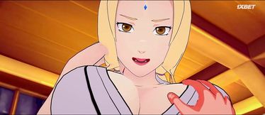 Наруто трахает ВСЕХ своих любимых девочек ниндзя и кончает с леди Цунаде 2