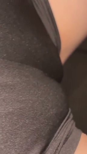 My crotch is masturbated in the car!   Clip 2
