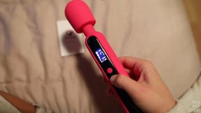 Shaking Orgasm While Testing the Funzze Led Display Wand with His Dick in Ass