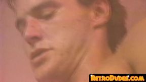 Hardcore vintage bareback jock fucking after hot deepthroat