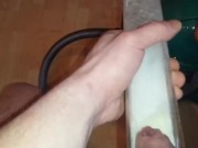 vacuuming piss