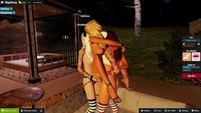 3DXChat Brazilian CathSexy TG shared with two hot Russian girls!