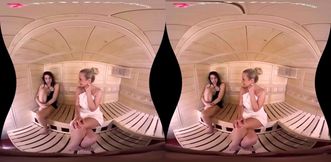 Czech VR threesome destroyed POV blonde rough 3some