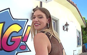 It might be her first anal but she's a real queen of buttfuck