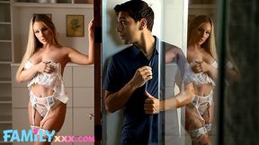 Cock-Slurping MILF Stepmom Bunny Madison Clears Swollen Dick Delightfully