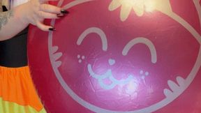 riding on beachball and ride roll