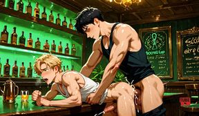 Yaoi - Blond Twink in a Gay Bar Pic Collection