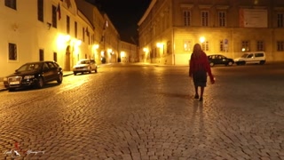 Walking in Prague at Night