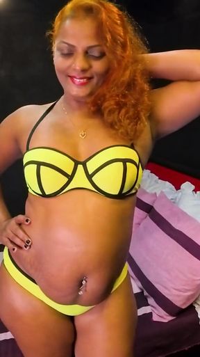 Yellow Black Highlight Bikini Try On Haul Nilmini Official SL Fashion Diary   Clip 2