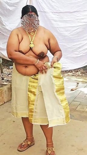 Classically Dressed Desi Girl Getting Naked Wearing Only Jewels