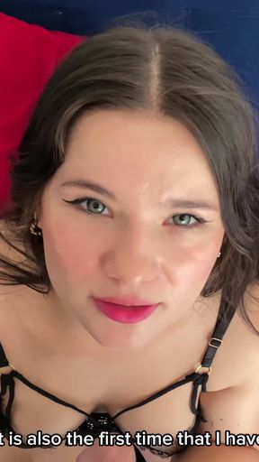 Emotional moment from &quot;Lingerie photoshoot for OnlyFans model gets out of control - HAPPY ENDING&quot;