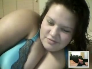 Heart-stopping Skype session with a big boobed nympho