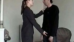 My frisky sexually charged girlfriend knows how to give a good handjob