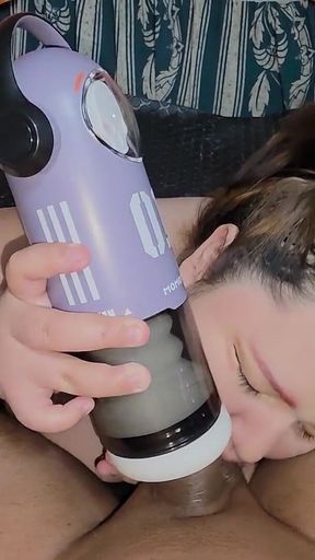 The Skull Man Toy From Beyourlover Is so Realistic That He Cums Inside While I'm Sucking His Balls