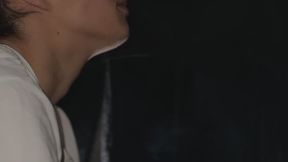 LOVE SIDE PROFILE NOSE EXHALE SMOKE